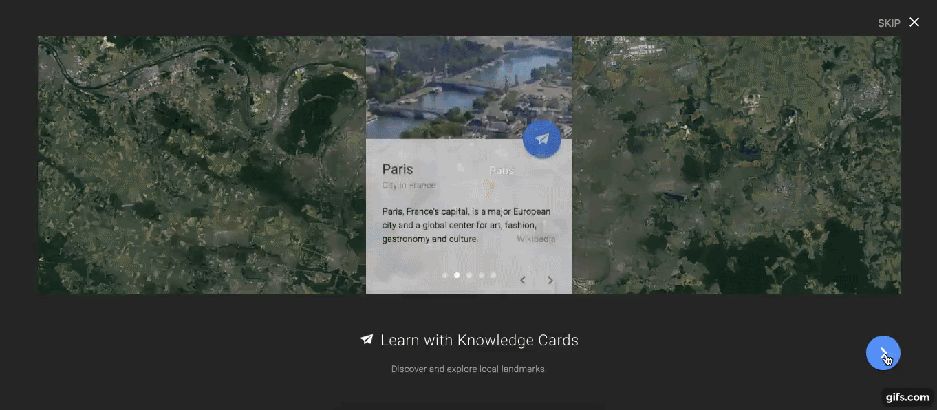 Learn with Knowledge Cards in the New Google Earth @GoogleEarth #GoogleEarth